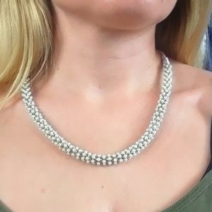 necklace made of small pearls
